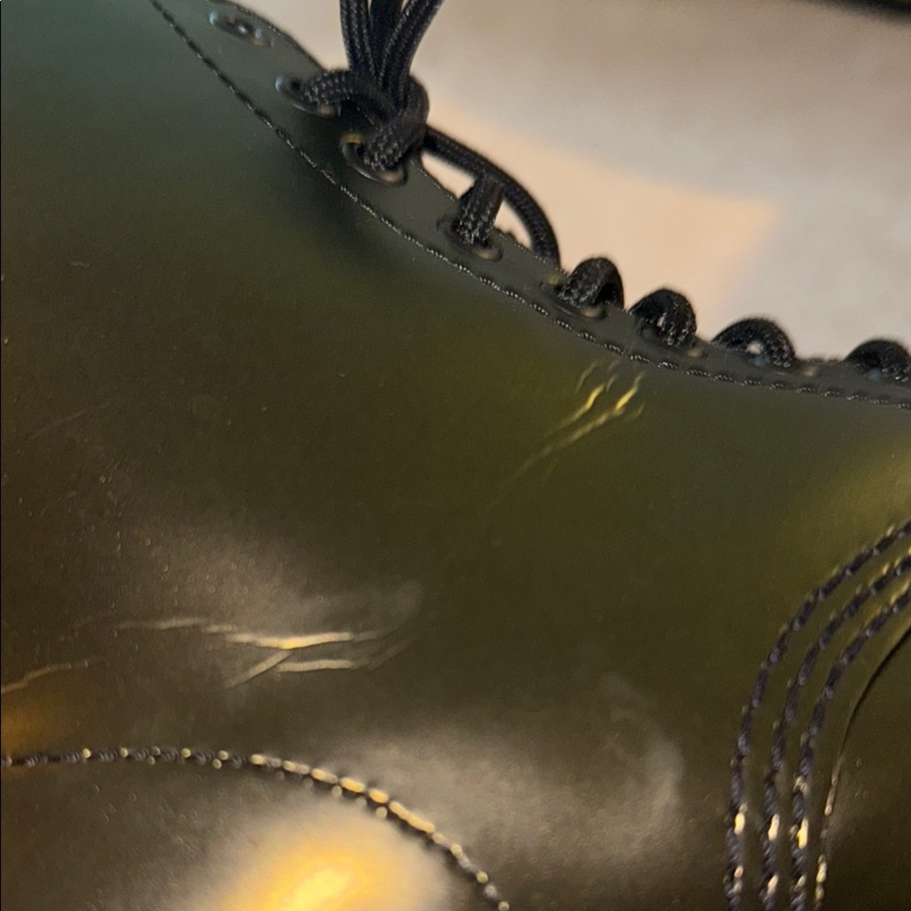 Gold Chroma Doc Martens 1460 Pascal Leather Boots - Picture 8 of 11